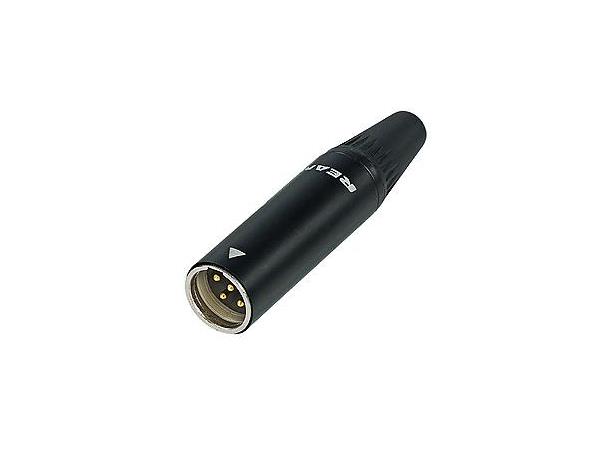 Neutrik REAN RT3MC-B Tiny XLR TA3M plugg han sort