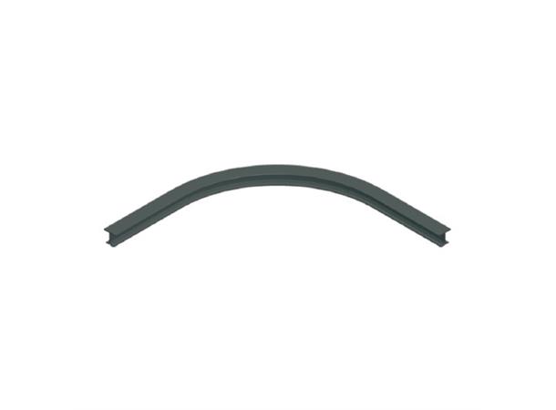 TRUMPF track curved With splice, predrilled, r100 black