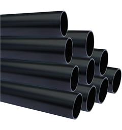 Aluminiumsrør 48 x4mm Sort 300cm T6082 Ø 48mm - 4mm gods