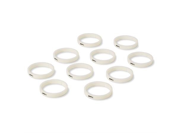 HICON HI-XC-10-WS Nr.ring for XLR 10 stk, merket "1". For HICON XLR 