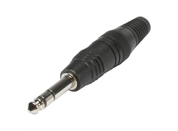 HICON JacknPlug 6,3mm  schw. HICON jack (6,3mm)  3-pole