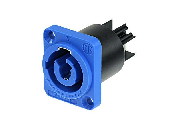Neutrik NAC3MPA-1 Powercon Chassis 3p inlet, blå 
