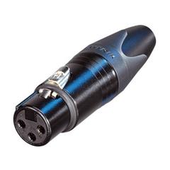 Neutrik NC3FXX-BAG XLR plugg 3P Hun Sort