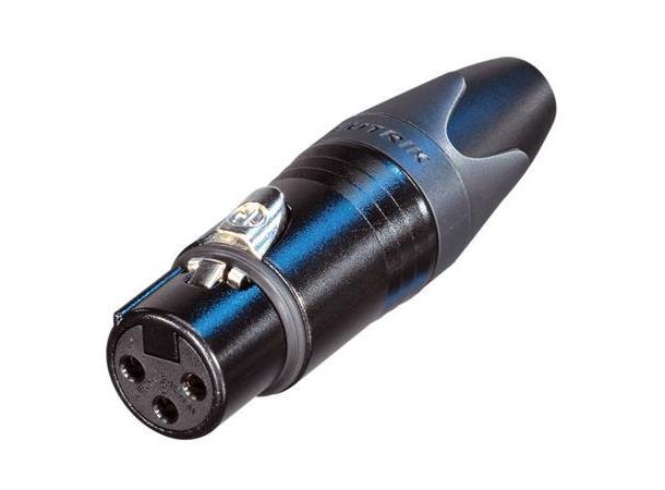 Neutrik NC3FXX-BAG XLR plugg 3P Hun Sort 