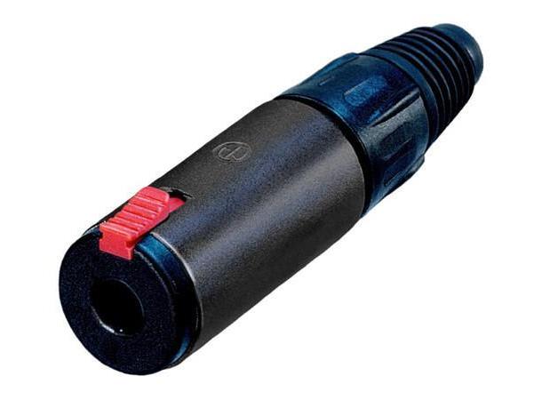 Neutrik NJ3FC6-BAG Jack plugg 3P Hun Sort