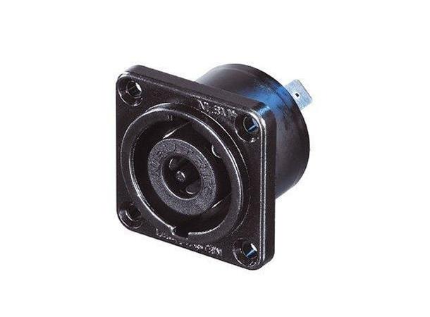 Neutrik NLT8MP-BAG Speakon chassis 8P Han Sort låsbar