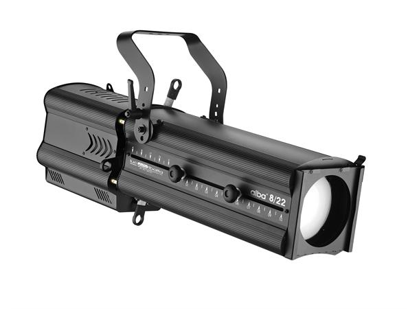 Alba 8/22 W 3200K 230W 100/260V, DMX512 + RDM, black 