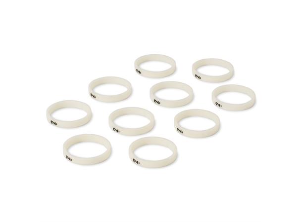 HICON HI-XC-20-WS Nr.ring for XLR 10 stk, merket "2". For HICON XLR