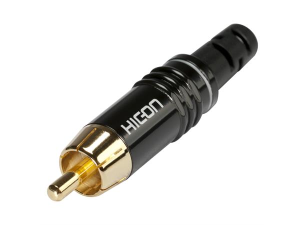 KabelPlug - neutral HICON RCA, 2-pole , metal 