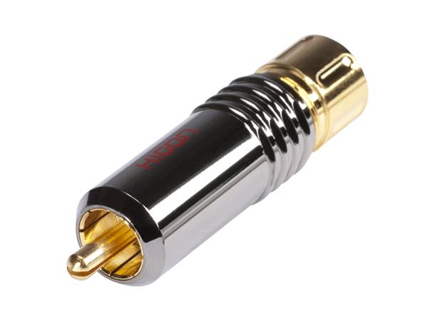 KabelPlug -rød HICON RCA / phono connector