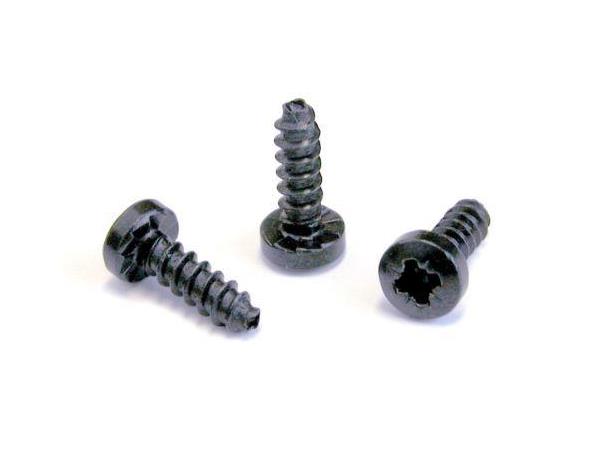 Neutrik Black self tapping screw 8 mm panhead A AA and Combo