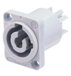 Neutrik NAC3MPB-1 Powercon 3p chassis outlet, grå