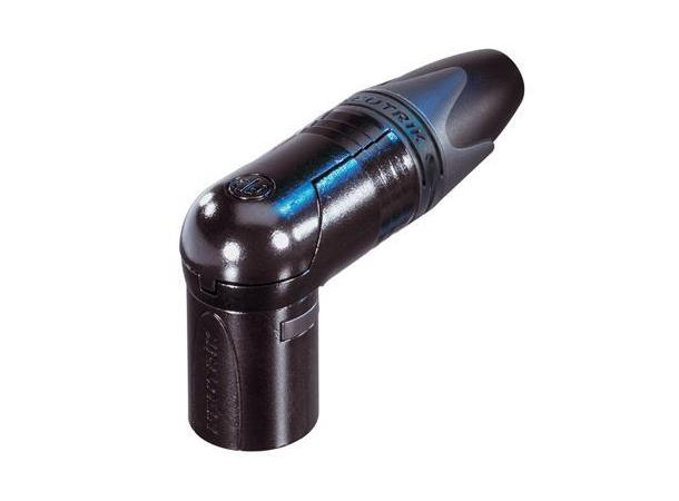 Neutrik NC3MRX-BAG XLR Plugg 3P Han Sort Vinkel 