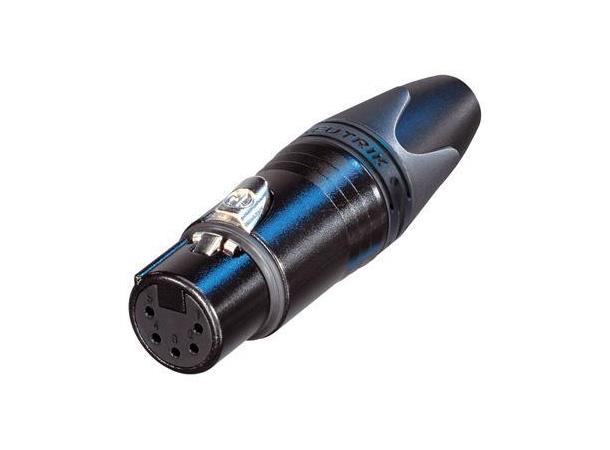 Neutrik NC5FXX-BAG XLR plugg 5P Hun Sort 