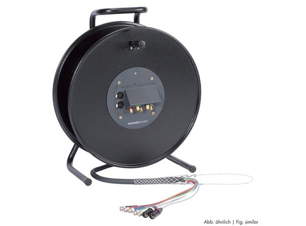 VMC Transit, sort, 50,00m Video, 3 x 0,28 mm² BNC / BNC Neutrik 