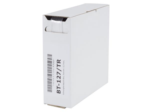 Heat shrink tub.-Box. 12,7mm Shrink-on tube 5m | transparent