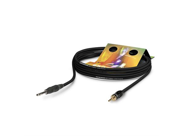 MC Club MkII, sort,  2,50m Patch- / insertcable 