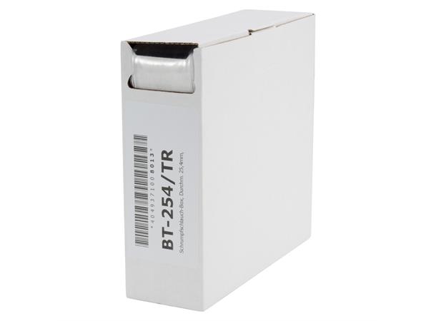 Heat shrink tub.-Box. 25,4mm Shrink-on tube 3m | transparent