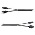 Hybrid Multicore Monolith 10,00m 1xLyd Schuko Plug & f3pin/IEC Socket & m3pin