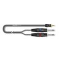 IC Onyx 2x0,25qmm, sort SC-Onyx, mini-jack / jack, HICON 0,25m