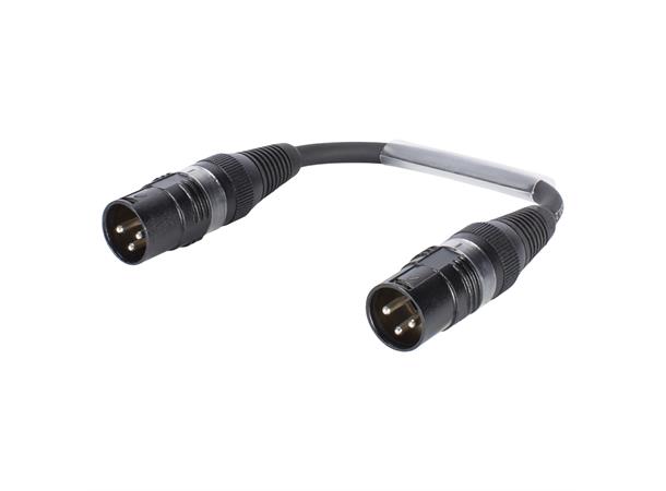 MC The Stage, sort,  0,15m Kort Patchkabel 