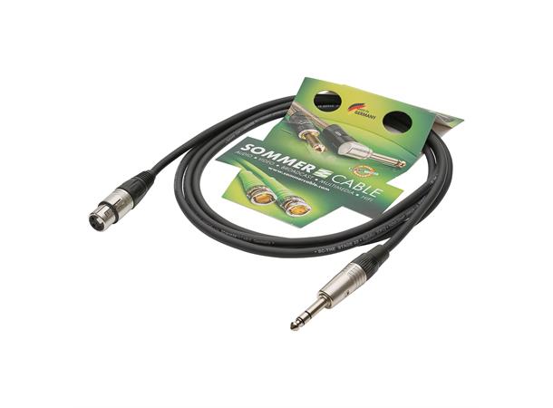 MC The Stage, sort,  5,00m Microphone Cable Stage 22 Highflex