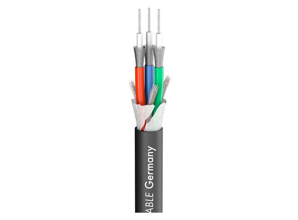 TRANSIT MINI FLEX Videokabel 75 Ohm sort Tre ledere 75 Ohm.