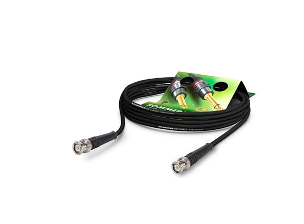 VC RG59/CLASSIC  5,00m sort Flexible finished RG59 video or HF cable