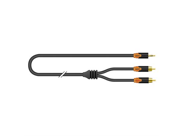 HICON Jack 3,5mm st<>2xRCA RCA phono/3.5 mm stereo mini jack 1,50m 