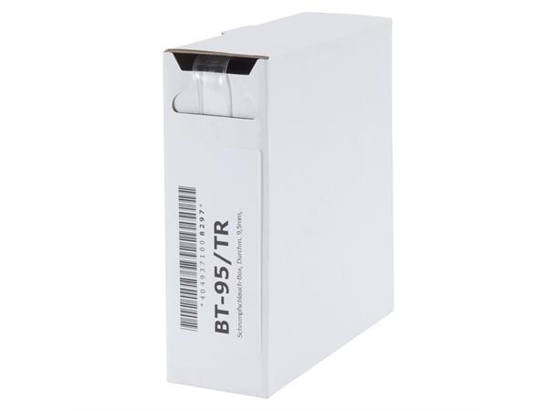 Heat shrink tub.-Box. 9,5mm Shrink-on tube 5m | transparent