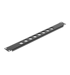 Penn 1U Rack Panel, 8 x Neutrik D Stanset for Neutrik D-Series