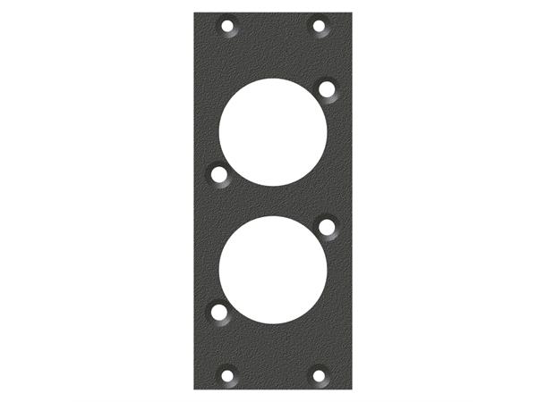 SYSBOXX-Front panel 2HE 1BE 2xD-Typ 