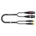 IC Onyx, sort,  1,00m Y-patch, SC-Onyx, XLR / RCA