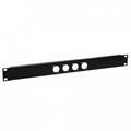 Penn 1U Rack Panel, 4 x Neutrik D Stanset for Neutrik D-Series