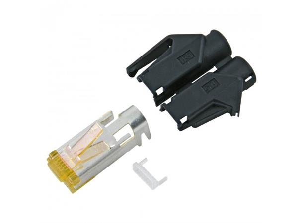 HIROSE RJ45 CAT.6a, 8-pole Gold plated contact(s), straight 