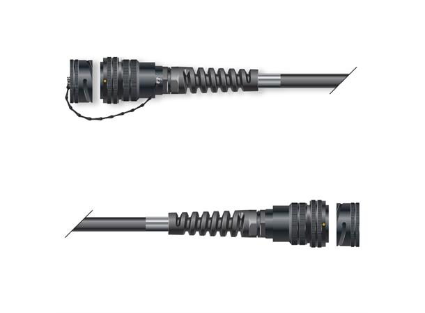 Multicorekabel Quantum, sort, 10,00m Multicore with round LK-connector 08/00