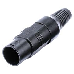 HICON Connector housing XLR format RJ45C6XL/SC-Mercator CAT.7 PUR XL, black