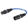AES/EBU Binary 234, blå Adapter XLR 3 male/XLR 5 female 0,15m