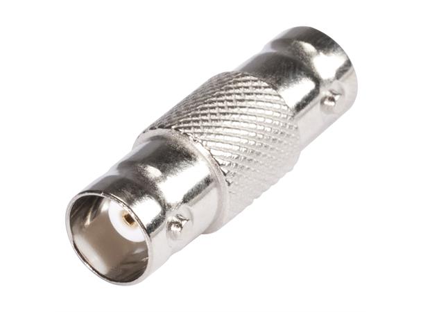 HICON Adapter BNC-Socket <> BNC-Socket BNC female straight, silver-grey