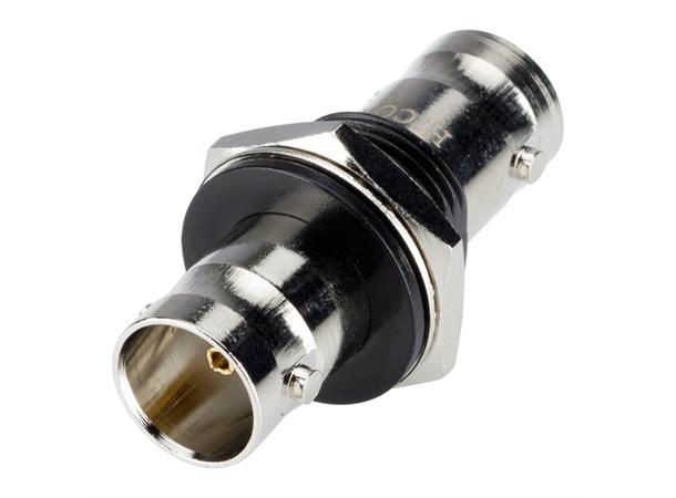 HICON BNC 3G-SDI patch-female connector Ground isolated, thread 1/2", nickel