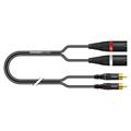 IC Onyx, sort,  0,50m Y-patch, SC-Onyx, XLR / RCA