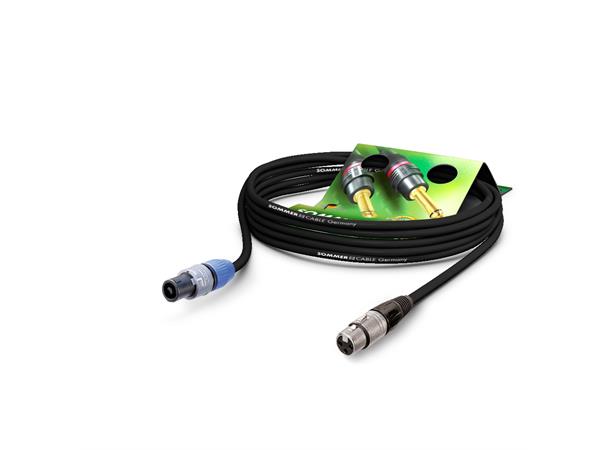 LS Kabel Meridian PVC 10,00m, sort Speaker cable Meridian XLR / speakON 