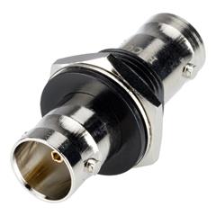 HICON BNC 3G-SDI patch-female connector Ground isolated, thread 1/2", nickel