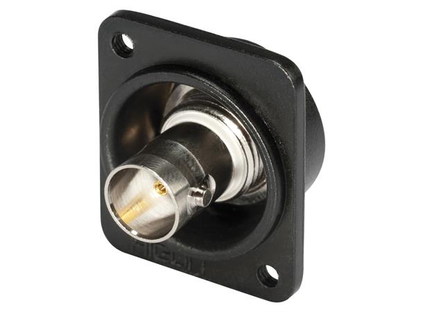 HICON BNC female connector 1.0/3.2 Ground isolated, Type D M3, nickel 