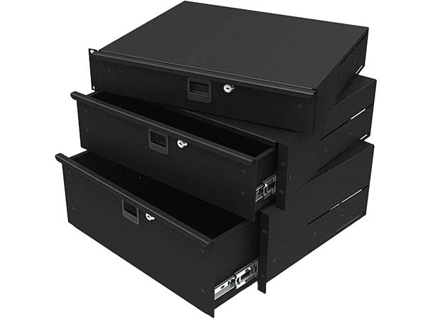 Penn 2U Rack Drawer Lockable (367mm deep) 