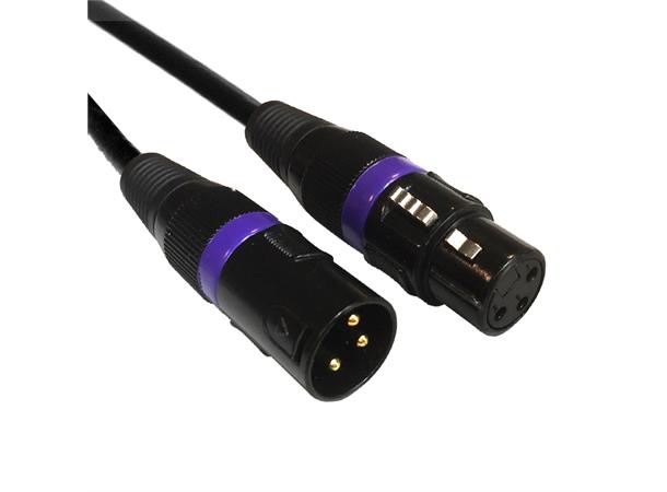 Accu Cable AC-DMX3 0,5m 3 p. XLRm/3 p. XLRf 0,5m DMX