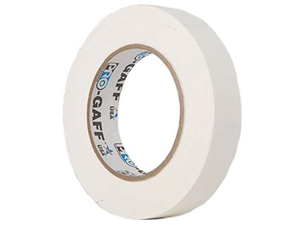 PRO-GAFFER, hvit, 24mm x 22,8m Konsollteip, skriveteip, matt overflate 
