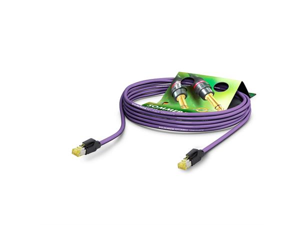 Network cable CAT7 PUR, lilla,  5,00m SC-Mercator CAT.7 PUR, 8 x 0,14 mm²