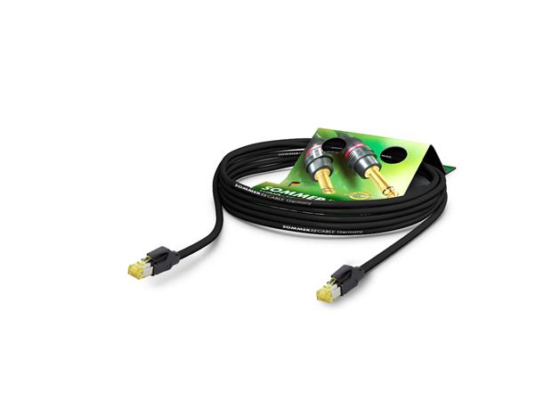 Network cable CAT7 PUR, sort,  1,00m SC-Mercator CAT.7 PUR, 8 x 0,14 mm²
