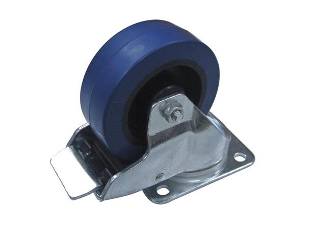 Penn Blue swivel castor 100mm w/brake 250Kg / 551.16Lb load rating per Wheel